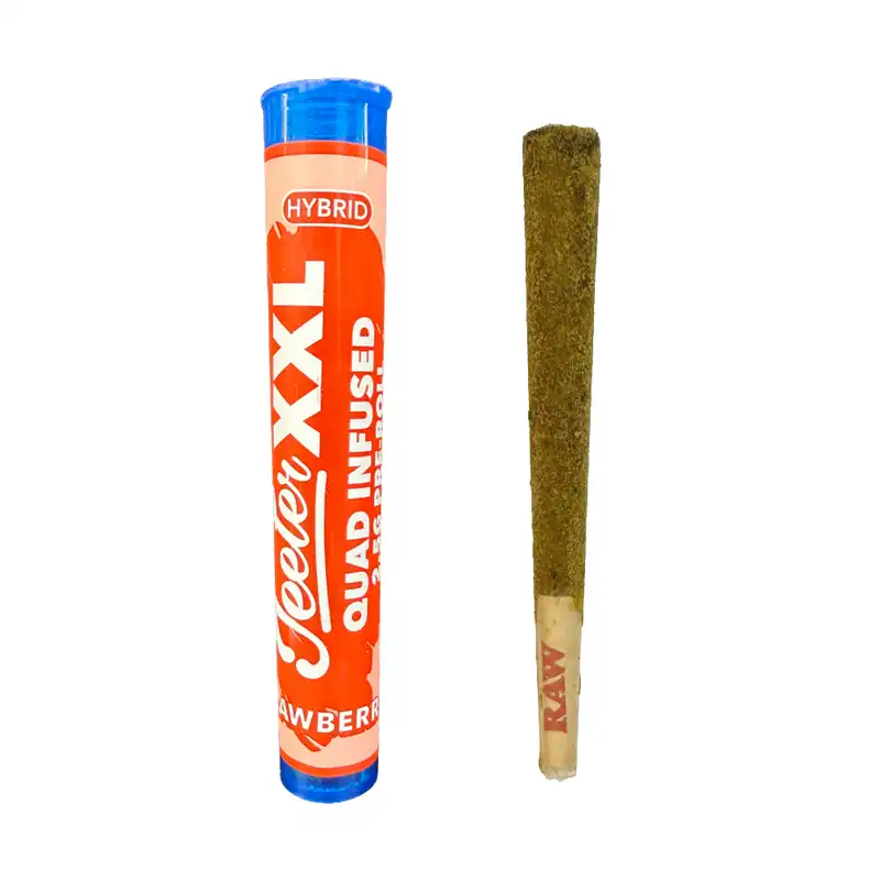 Jeeter XXL Quad-Infused Strawberry Single Pre-Roll - 2.5g