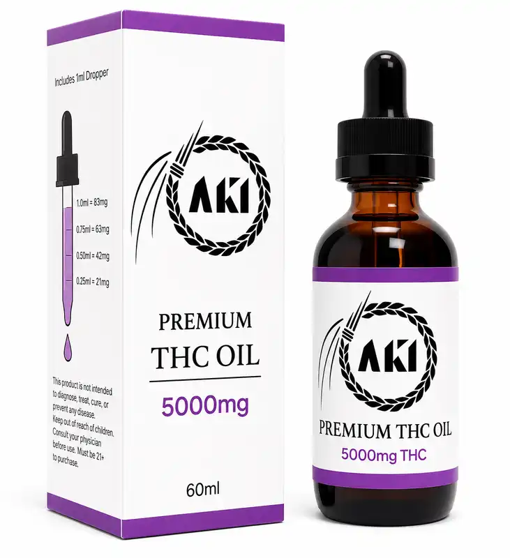 AKI Wellness THC Tincture Oil - 5000mg