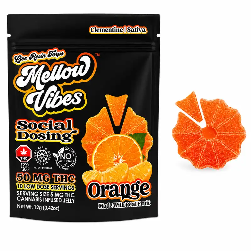 Mellow Vibes Live Resin Gummies - 50mg
