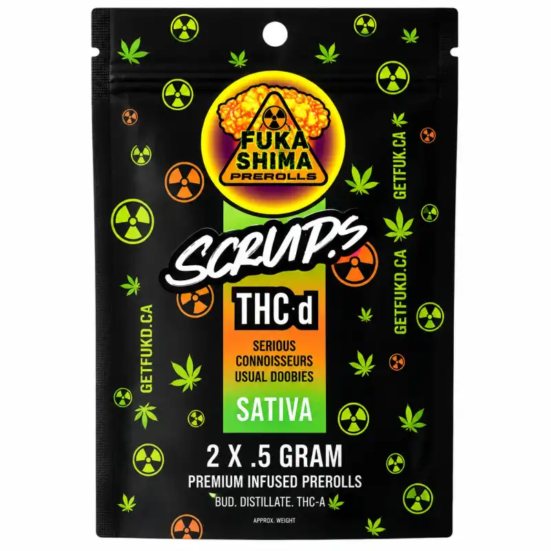 Scuds Sativa Infused Pre-Rolls - 2pk - 0.5g Per Joint