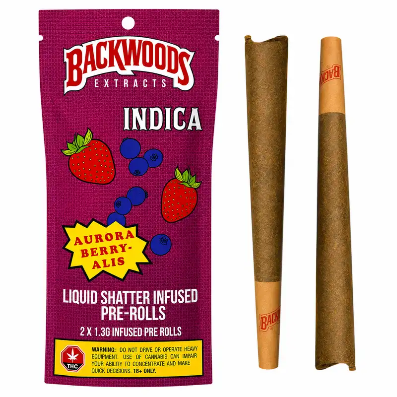 Aurora Berryalis Infused Pre-Rolls - 2pk - 1.3g Per Joint