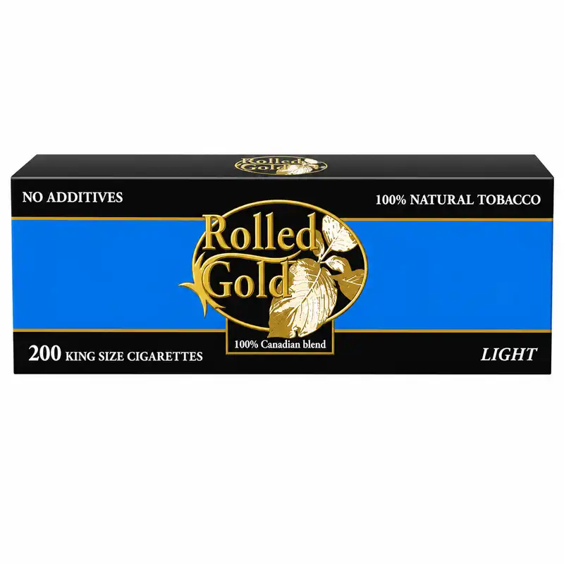 Rolled Gold Light 20’s Cigarettes - Carton