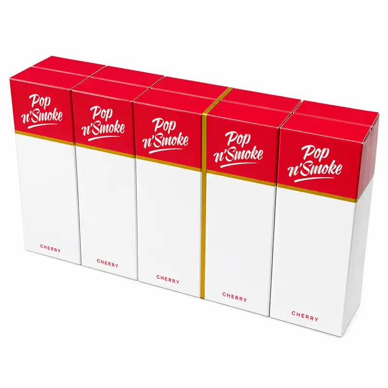Pop Smoke Cherry Flavoured Slim Cigarettes - Carton