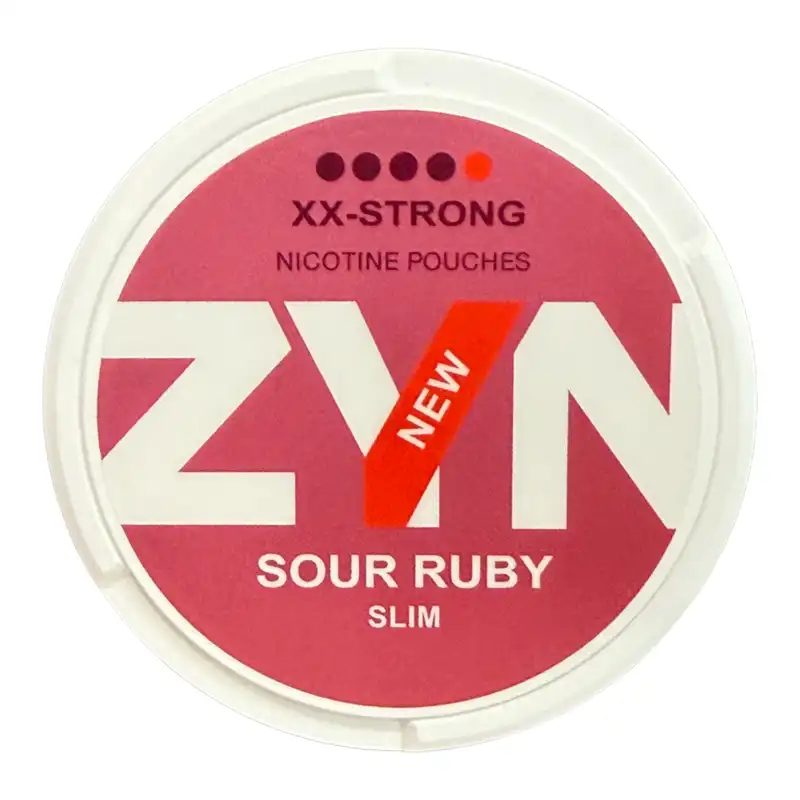 ZYN Slim Nicotine Pouches 20mg - Sour Ruby