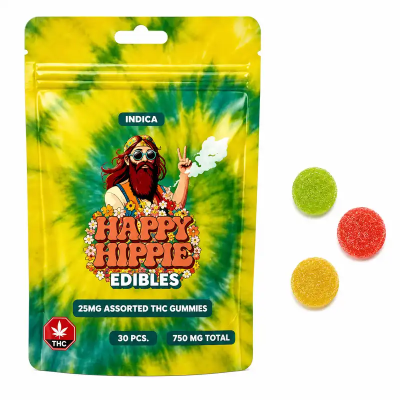 Happy Hippie Sativa Gummies - 750mg