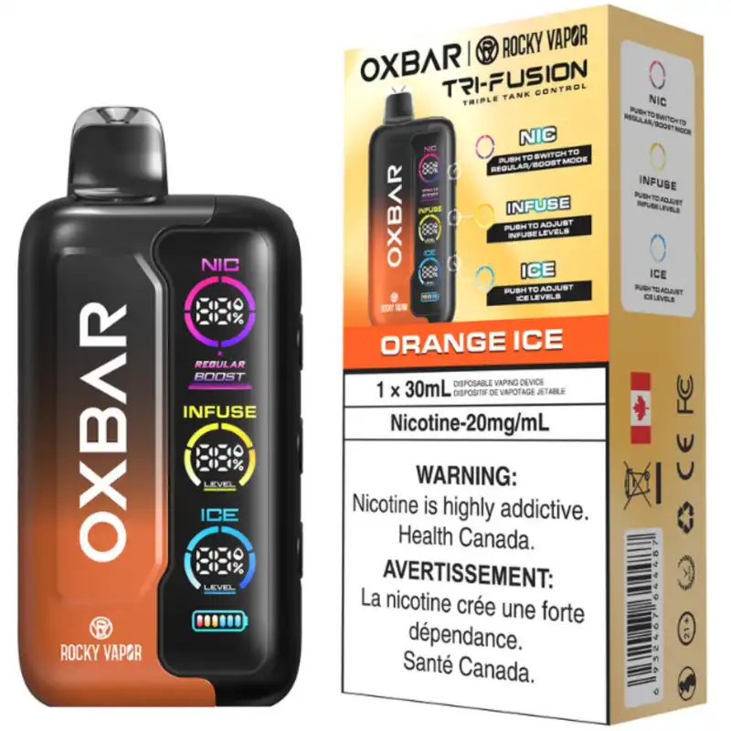 Oxbar X Rocky Vapor Tri-fusion - Orange Ice
