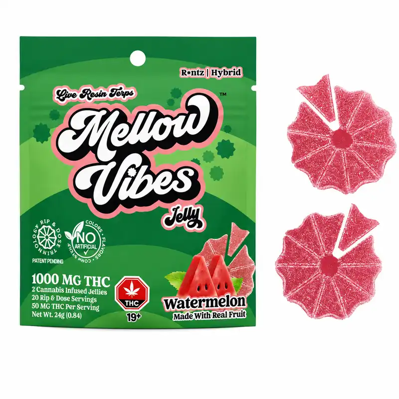 Mellow Vibes Live Resin Gummies - 1000mg