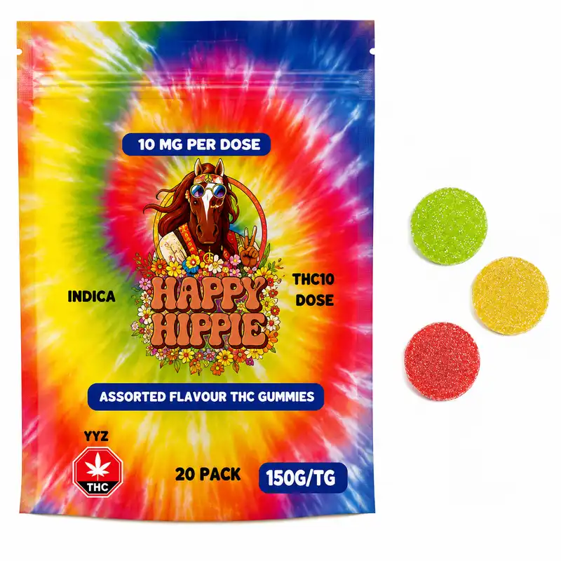 Happy Hippie Indica Gummies - 1500mg