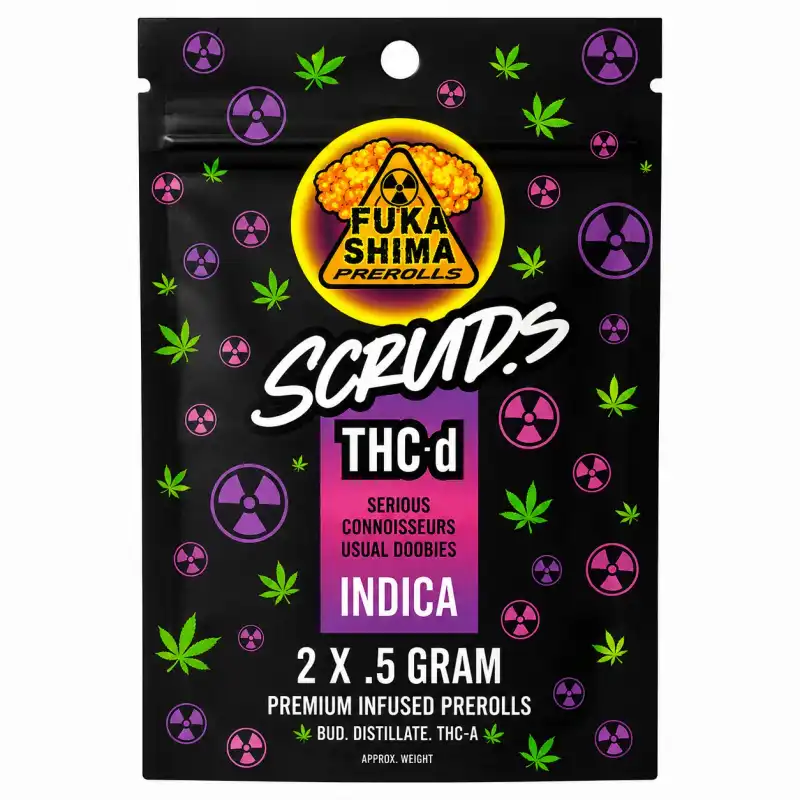 Scuds Indica Infused Pre-Rolls - 2pk - 0.5g Per Joint