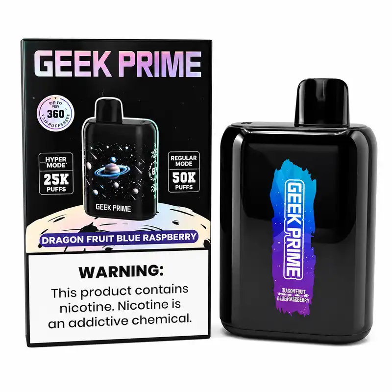 Geek Prime 50k Puff 50mg - Dragon Fruit Blue Raspberry