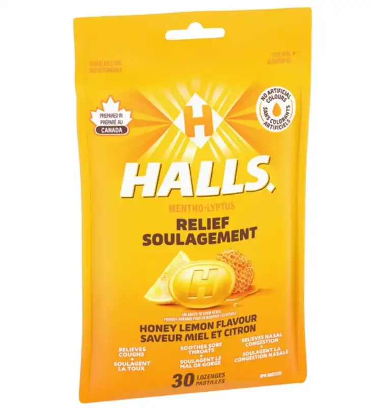 Halls - Honey Lemon (30 Pack)