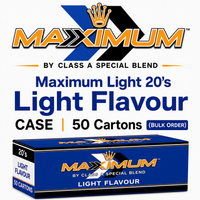 Maximum Light 20's - CASE | 50 Cartons (BULK ORDER)