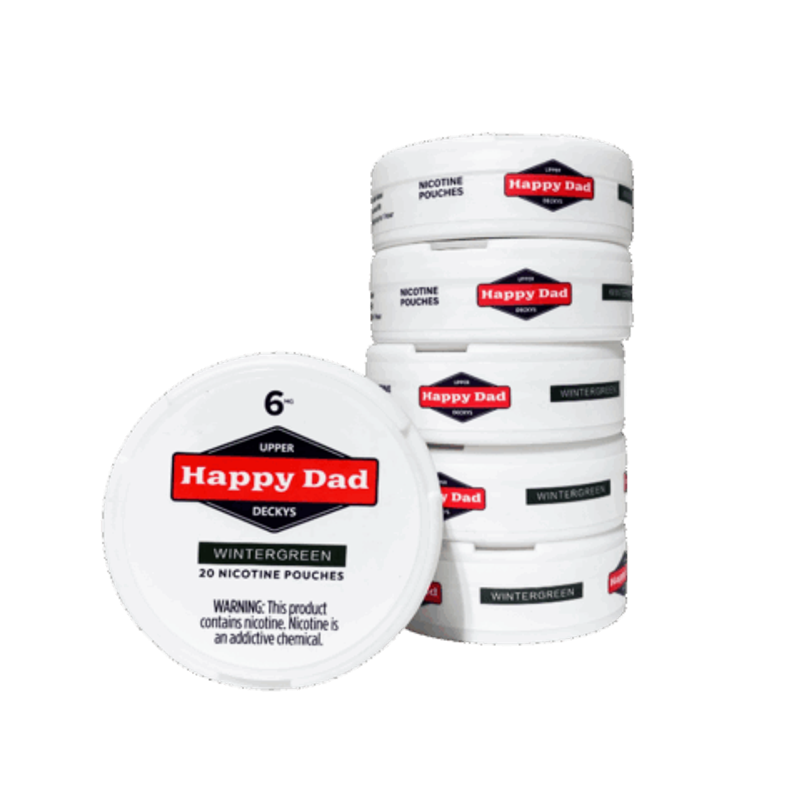 6mg Happy Dad Nicotine Pouch - Wintergreen