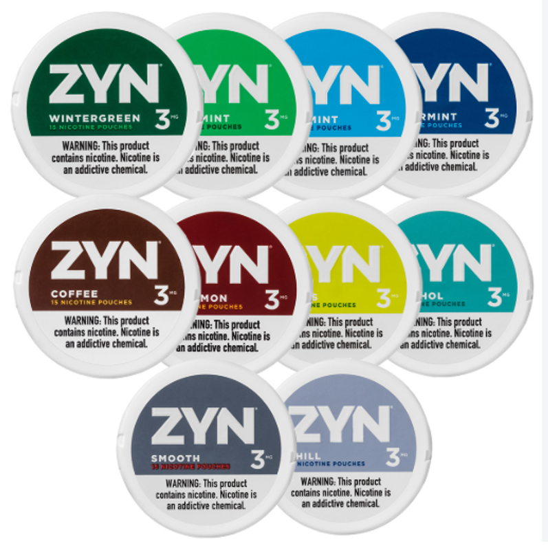 3mg ZYN Variety of Flavor Pouches Americans